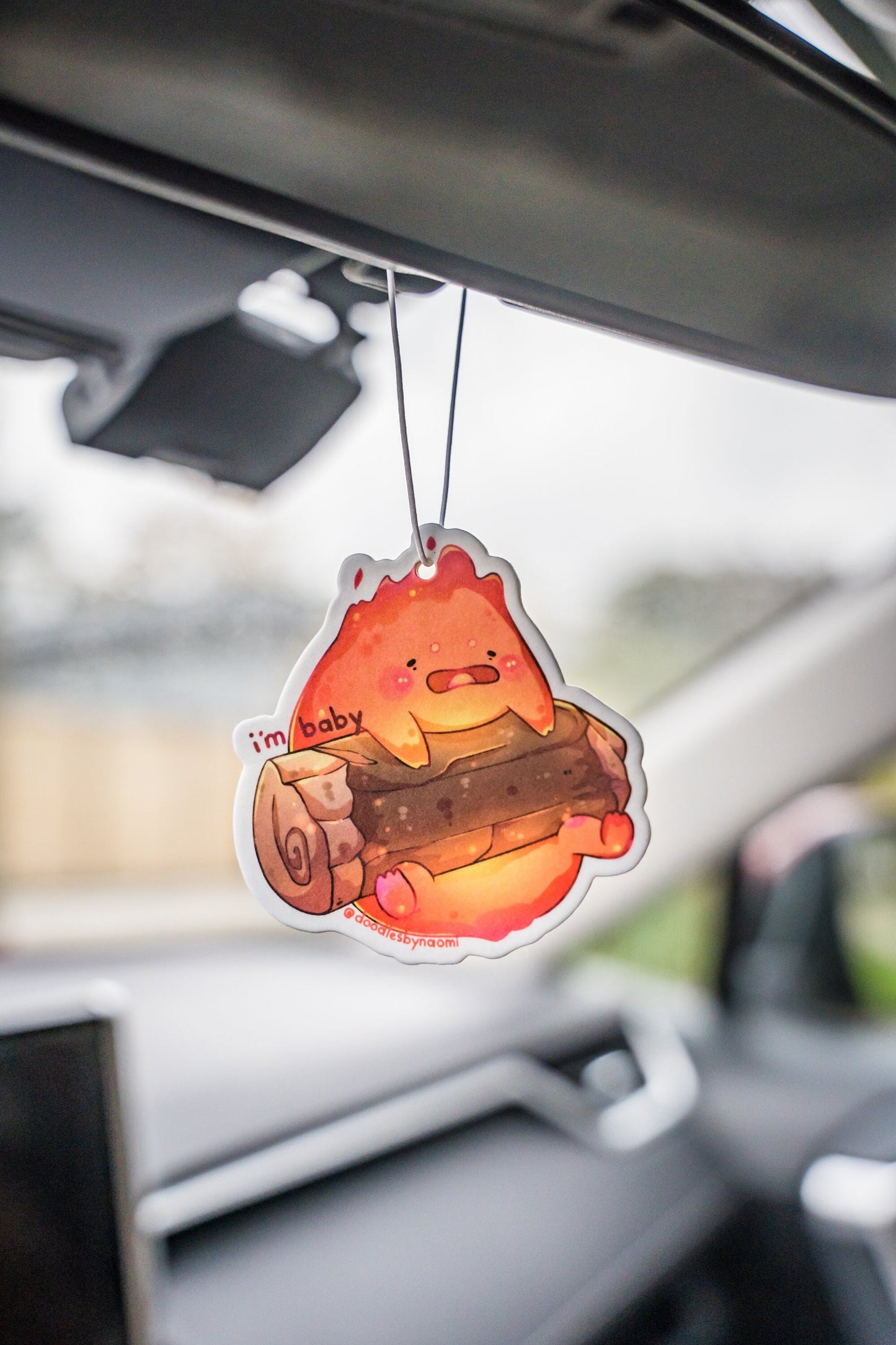 Fire demon air freshener | Sandalwood air freshener | Cute air freshener | Car scent diffuser