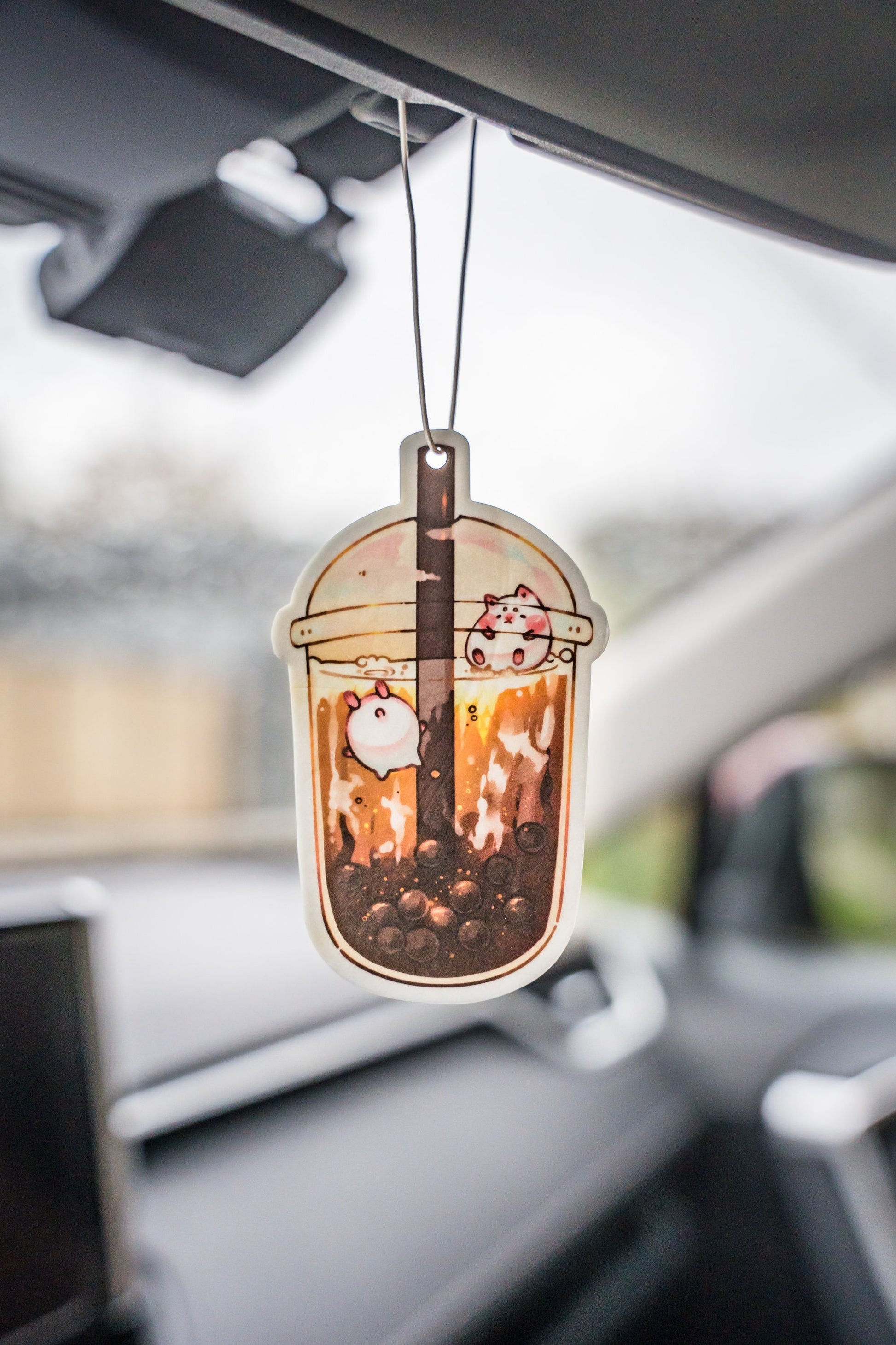 Boba air freshener | Bubble tea air freshener | Cinnamon air freshener | Cute air freshener | Car scent diffuser
