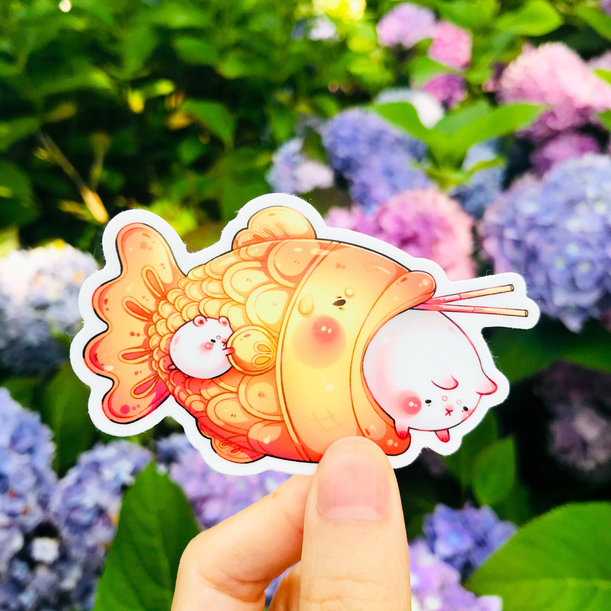 Taiyaki sticker | food sticker | Cute vinyl sticker | Cute laptop decal