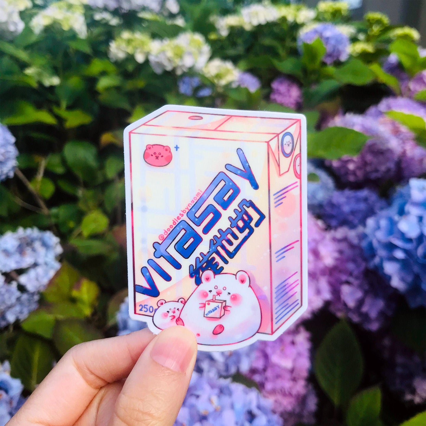 Vitasoy sticker | Vita drink sticker | Cute hamster sticker | Cute laptop decal