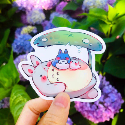 Cute anime bears sticker | Japanese anime sticker | Cute vinyl sticker | Cute laptop decal
