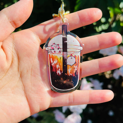 Bubble tea keychain | Boba keychain | Cute food keychain | Cute snack keychain