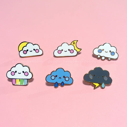 Cloud enamel pin | Cloud pin | Mini pins | Filler pins | Cute enamel pin